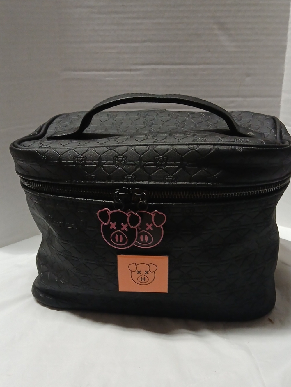 Jeffree Star x Shane Dawson Pig Design Black Train Case Makeup Cosmetic Bag